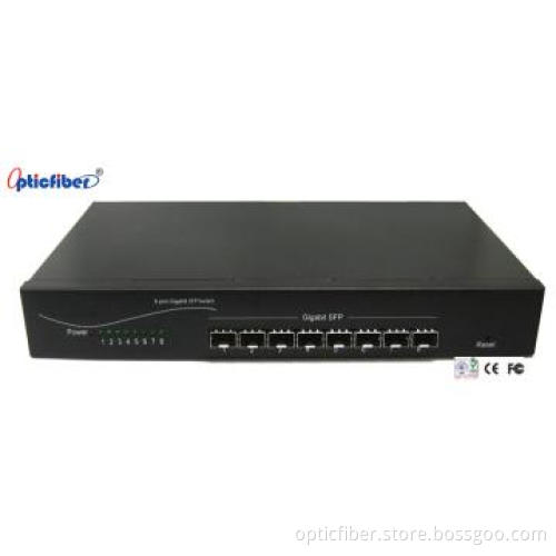 1000M 8-Port SFP Fiber Switch